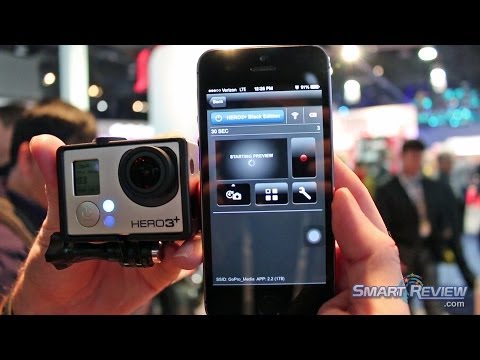 CES 2014 | GoPro Hero3+ Action Cam Demonstration | Black Edition Hero3 Plus | WiFi |  Smart Review