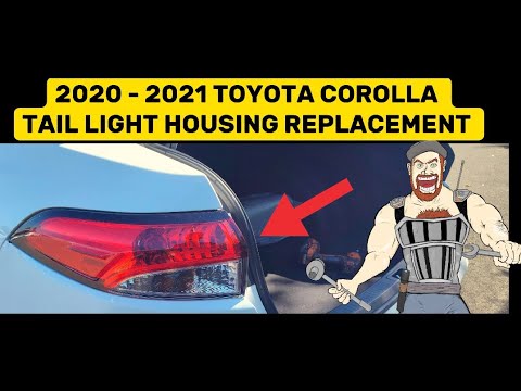 2020 - 2022 TOYOTA COROLLA REAR TAIL LIGHT _ BRAKE LIGHT HOUSING ASSEMBLY REPLACEMENT  2021 2022