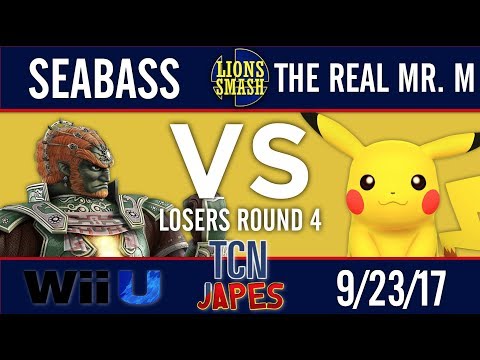 TCNJapes 2 - SeaBass (Ganondorf) vs SYE | The Real Mr. M (Pikachu) - Smash 4 Losers Round 4