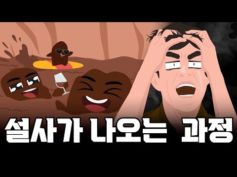 [건강만화] 설사가 나오는 과정