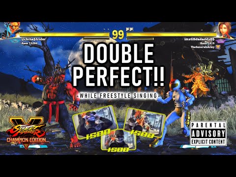 ISDD DOUBLE PERFECTS an OK Akuma Player while singing about better Akuma Players - SFV CE