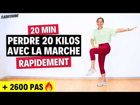 ACTIVE WALKING to LOSE 20 KILOS FAST at home | Marine BIREN - FlashFitHome