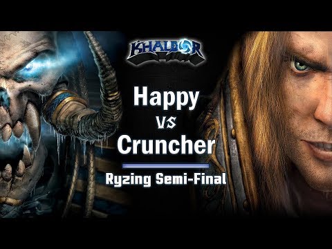 ► WarCraft 3 - Happy (UD) vs. Cruncher (HU) - Ryzing Cup #6