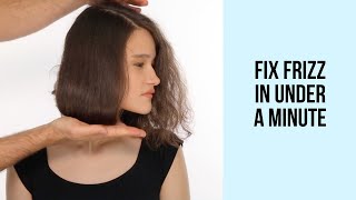 Insanely Easy Frizzy Hair Hack to Smooth Frizzy, Poofy Hair
