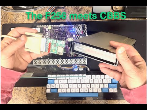 Foenix F256 Jr  goes online, OLD SCHOOL (CBBS meets a 5-line SuperBASIC RS-232 Terminal)
