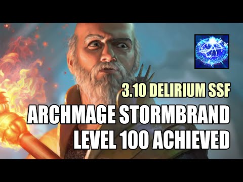 [PoE 3.10] SSF Hierophant Archmage Storm Brand | Level 100 Achieved !