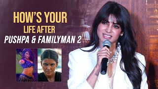 Samantha Superb Reply Media Questions About Her Life After Pushpa & Family Man 2 | Shaakuntalam