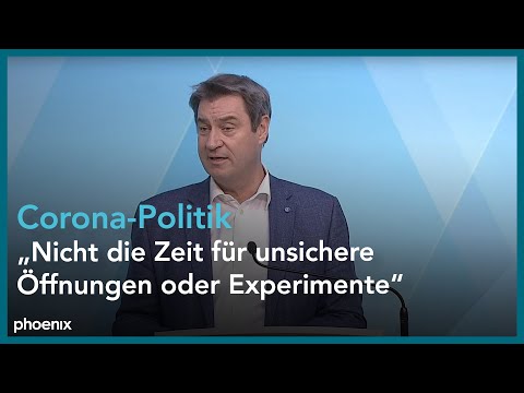 PK nach Kabinettssitzung zu Folgen der Corona-Pandemie u.a. mit Markus Söder