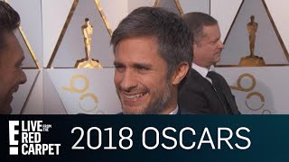 Gael Garcia Bernal Talks "Remember Me" at Oscars 2018 | E! Live from the Red Carpet