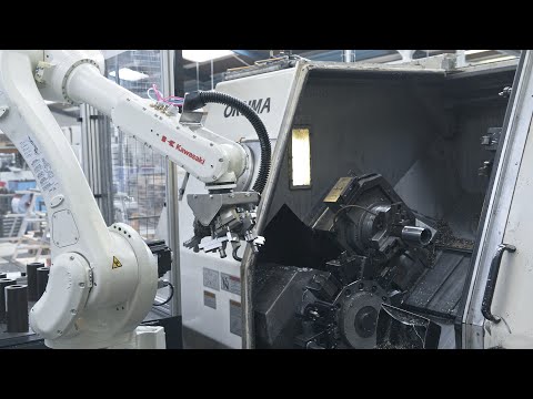 Efficient Robot Automation for CNC Machine Operations | Live Action Demo | BILA A/S