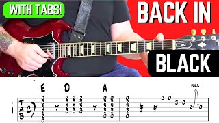 Back In Black Riff Guitar Lesson | AC/DC Tutorial With Tabs