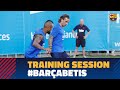 Last workout before the match against Betis
