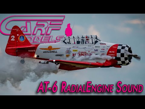 5 min pure RADIAL ENGINE sound || Harvard AT-6 "Texan" || CARF-Models
