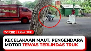 Kecelakaan Maut Detik-detik Truk Tabrak Motor di L