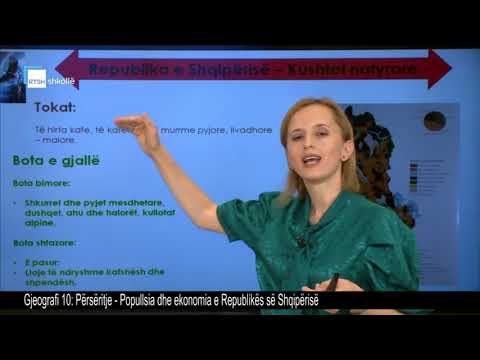 Gjeografi 10 - Përsëritje: Popullsia dhe ekonomia e Republikës së Shqipërisë
