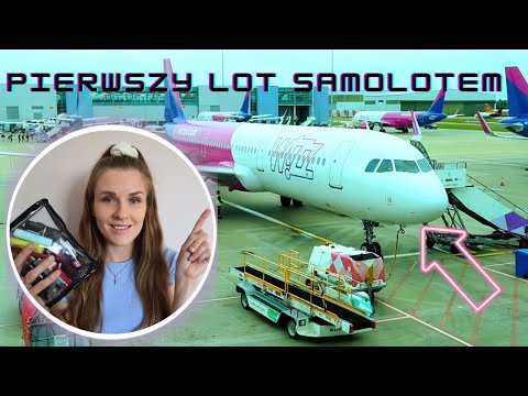 PIERWSZY LOT SAMOLOTEM? 😱✈️JAK WYGLĄDA? TŁUMACZĘ OD A DO Z 🇵🇱🇬🇧