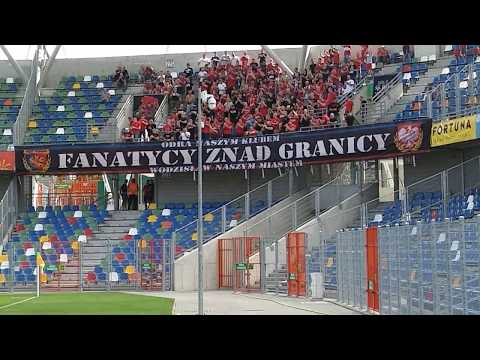 jesteśmy Tu śpiewamy To ... Oderko wygraj dla nas dziś - doping kibiców Odry w Bielsku 17.08.19