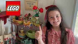 Building LEGO Rose 🌹 with My Great Nieces - Tipper Truck Rock for Ellen