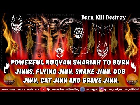 Powerful Ruqyah Shariah To Burn Jinns, Flying Jinn, Snake Jinn, Dog Jinn, Cat Jinn And Grave Jinn.