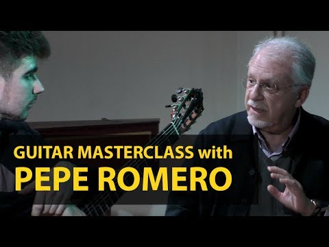 Masterclass with maestro Pepe Romero – Guitar Virtuosi 2019, Moscow