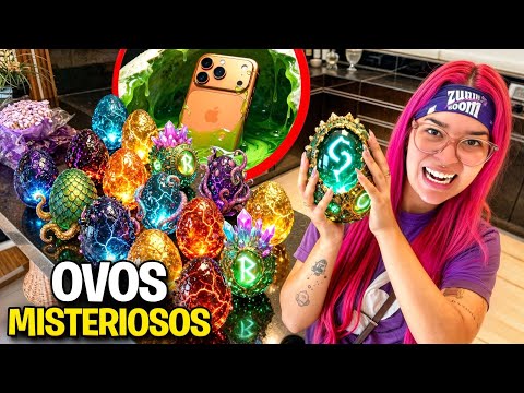 TESTAMOS TODOS OS 50 OVOS MISTERIOSOS muito nojento