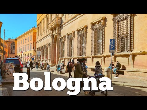 Hide Bologna. University of Bologna district. Italy - 4k Walking Tour around the City - Travel Guide