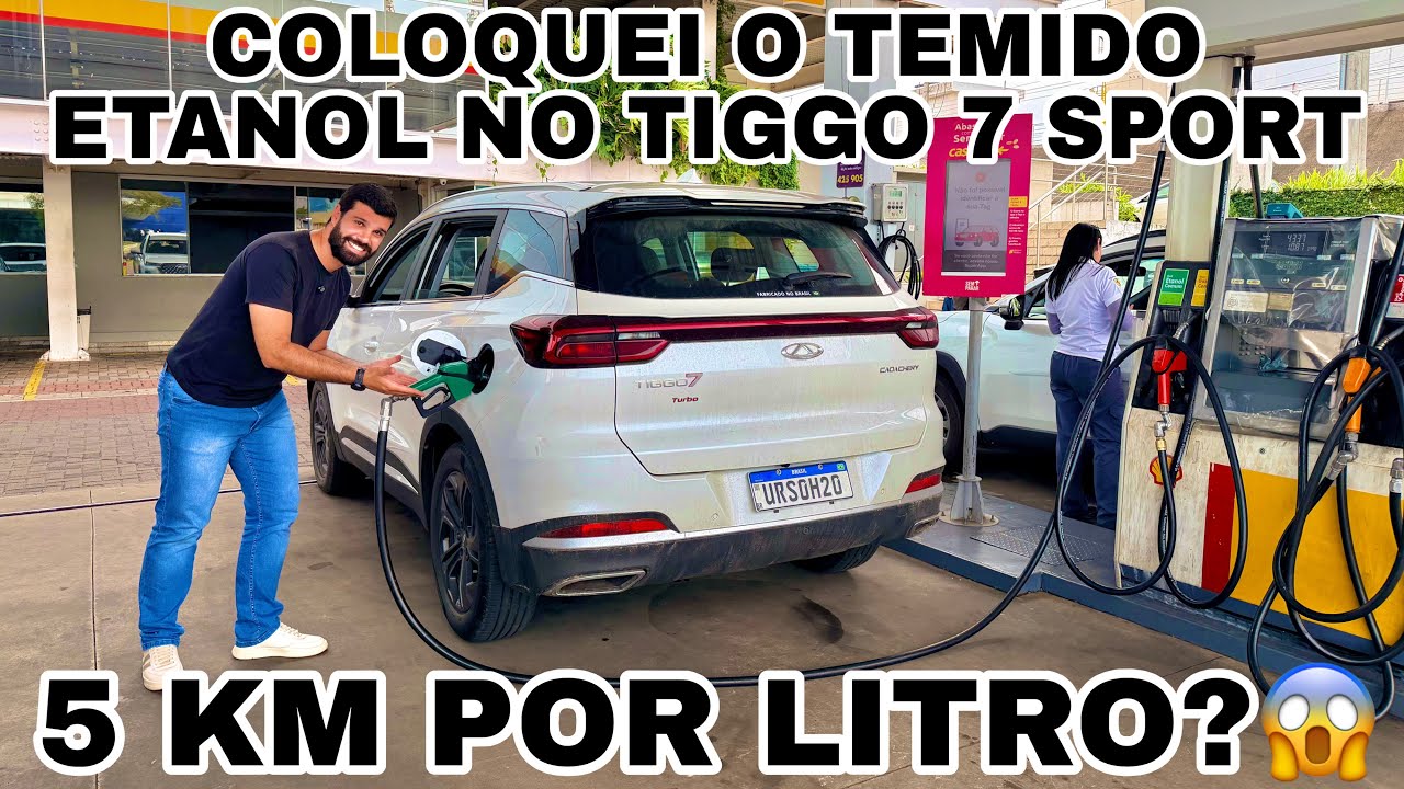 ESSE É O CONSUMO REAL DO TIGGO 7 SPORT 2027 NO ETANOL NÃO SE ASSUSTEM!!