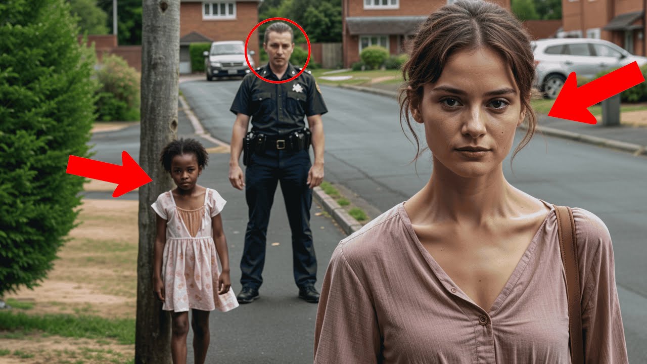 Black Little Girl Keeps Following Cop's Wife, Until Her Husband Realizes Why and Calls Backup