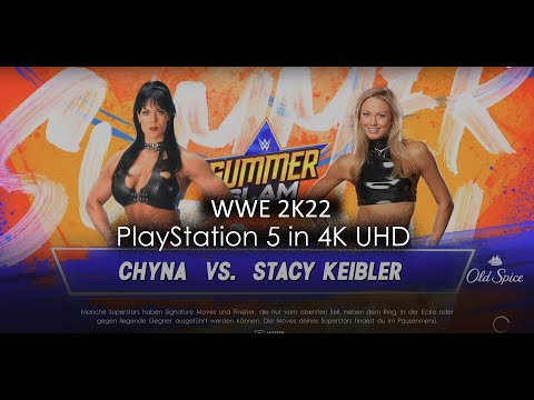 WWE 2K22 - Chyna vs Stacy Keibler w. Entrance - PS5 in 4K UHD