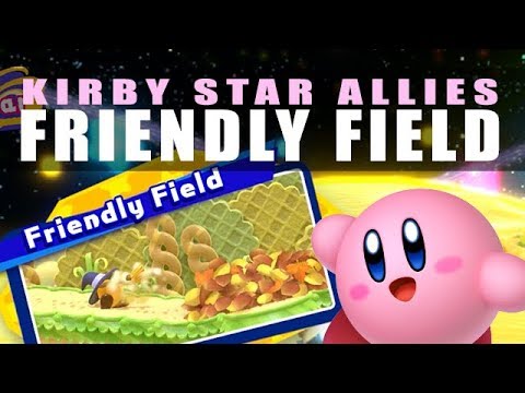 Friendly Field Kirby Star Allies walkthrough #7 - Friendly Field jigsaw pieces and switch