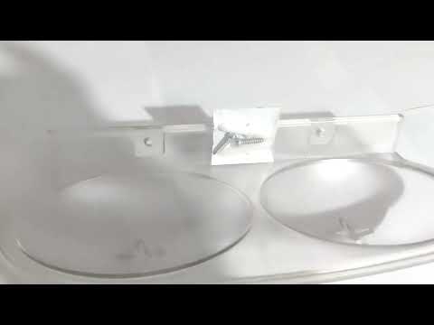 Plastic double soap dish