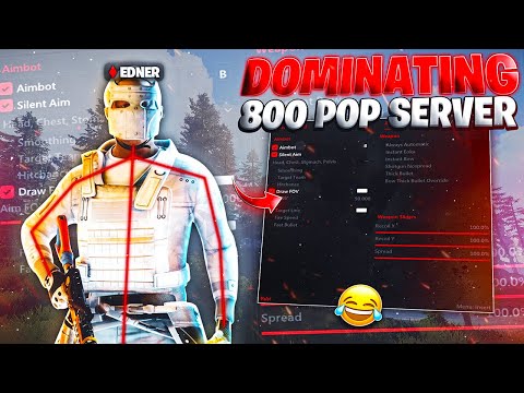 RUST CHEATING on 800 POP Server with the BEST RUST CHEAT.. (Domination)