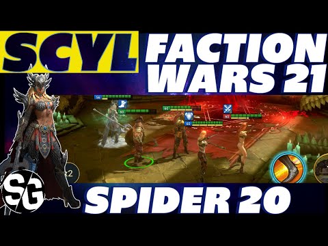 SCYL FW 21 W/ SHIELDGUARD & 3RARES | SPIDERS 20 EASY MODE | RAID SHADOW LEGENDS