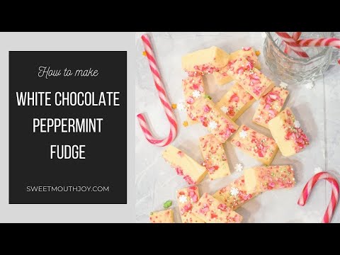 White Chocolate Peppermint Fudge Recipe