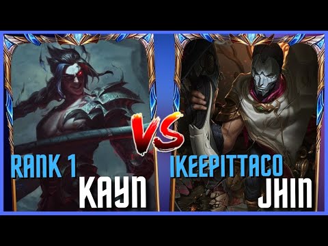 RANK 1 KAYN FACES OFF against IKeepItTaco's Jhin and this happened...
