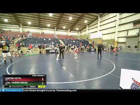 71 Lbs Cons. Round 2 - Carter Votta, MD Vs Cael Vander Broek, SD 258d
