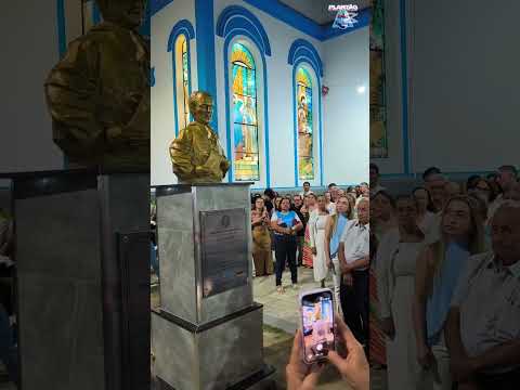 Inauguração do busto de Frei Cristóvão de Lisboa na igreja Matriz de Santana do Acaraú.