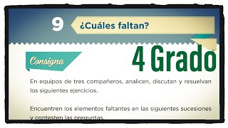 Desafío 9 cuarto grado ¿Cuáles faltan página 24 y 25 del libro de matemáticas de 4 grado