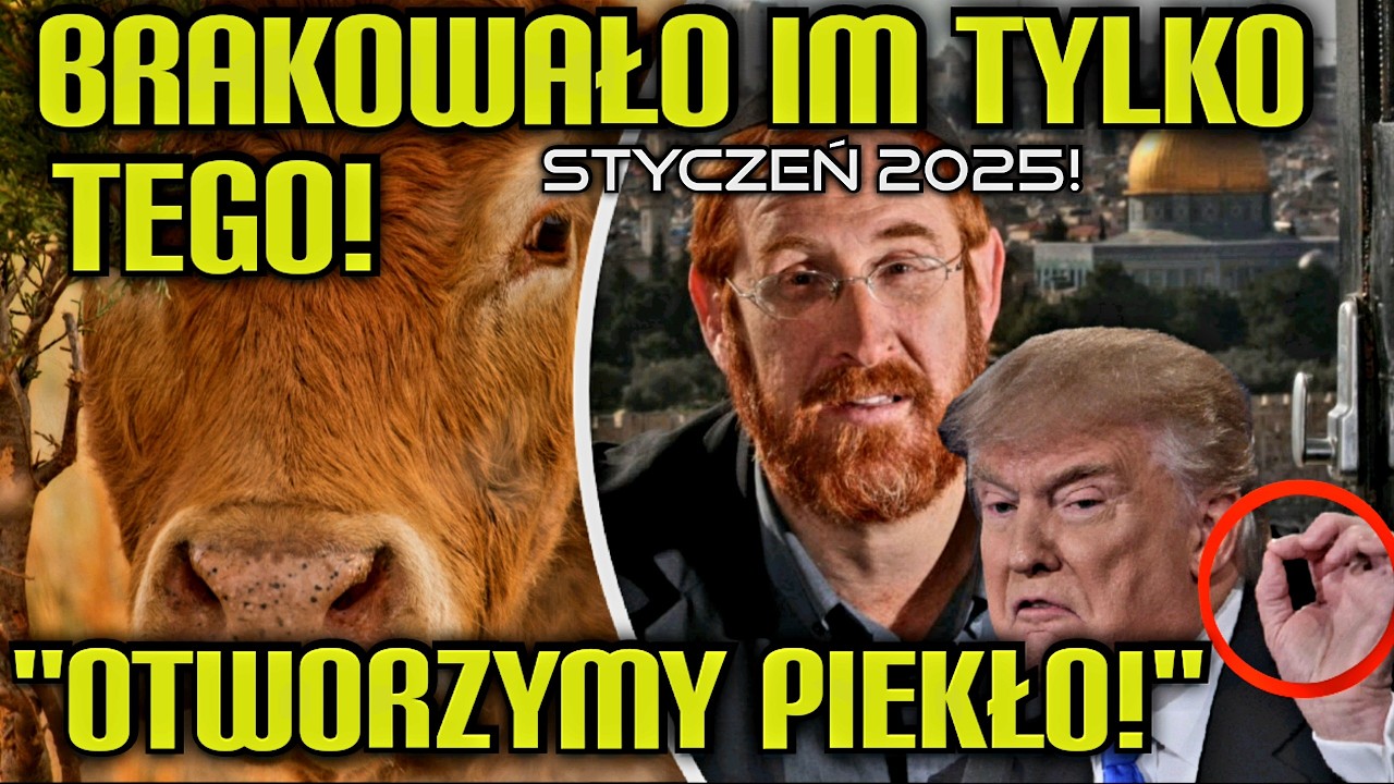 UWAGA, TERAZ❗ ODBUDOWA ŚWIĄTYNI JEROZOLIMSKIEJ. CZERWONE JAŁÓWKI . DONALD TRUMP