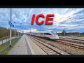 DB ICE At Speed On The München Nürnberg High Speed Line Bahnhof Allersberg Rothsee