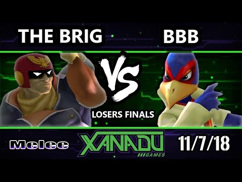 S@X 275 SSBM -  BBB (Falco) Vs.  The Brig (Captain Falcon) - Smash Melee Losers Finals