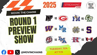 Round 1 Playoff Preview Show | 2025 South Carolina High School Football