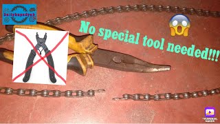 How to remove chain without special tool/tagalog-tutorial
