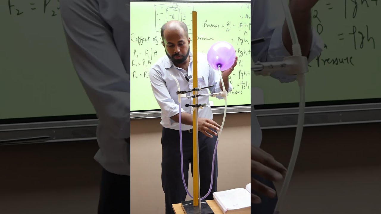Bach Gaya 😱 | Pressures Manometer | Bhaskar sir | #experiment#shortfeed #physics #physicswallah