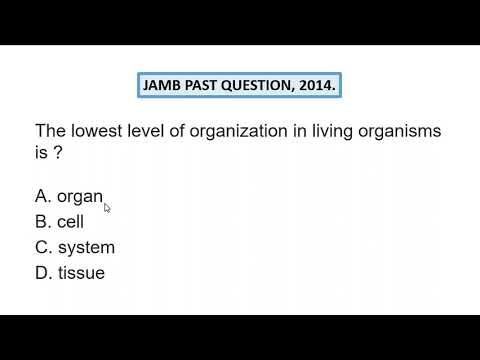 MOST LIKELY REPEATED BIOLOGY JAMB PAST QUESTIONS (DAILY DOSE 1)