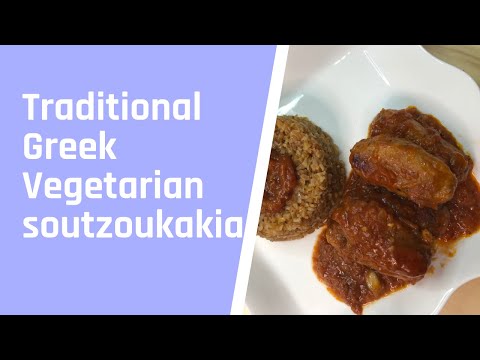 Traditional Greek Vegetarian Soutzoukakia: easy, quick, simple and absolutely delicious