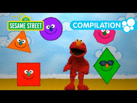 Learn Shapes with Elmo & Friends!🔴🟩🔷 | Sesame Street Song Compilation