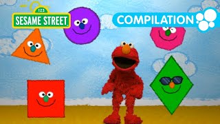 Learn Shapes with Elmo &amp; Friends!🔴🟩🔷 | Sesame Street Song Compilation