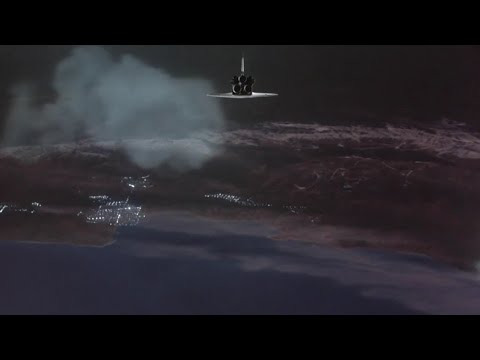 Space Camp 1986 | Kathryn flies the Atlantis through Reentry on manual control |