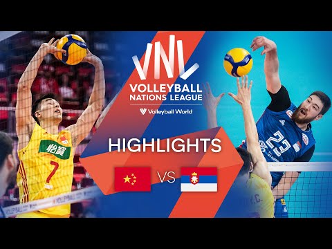 🇨🇳 CHN vs. 🇷🇸 SRB - Highlights Week 3 | Men's VNL 2022